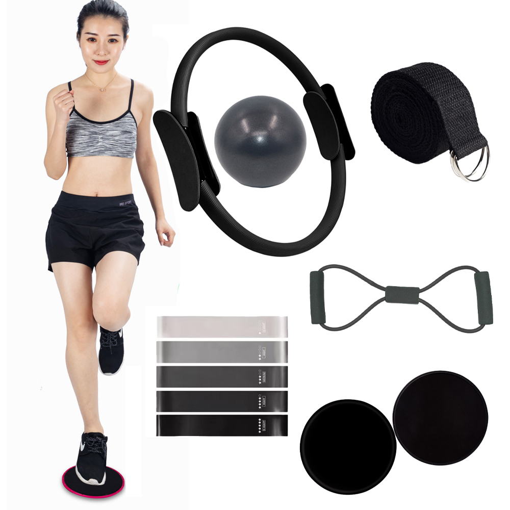 Pilates Yoga Ball Workout - 11Pcs Equipment Set Pilates Workout Accessories