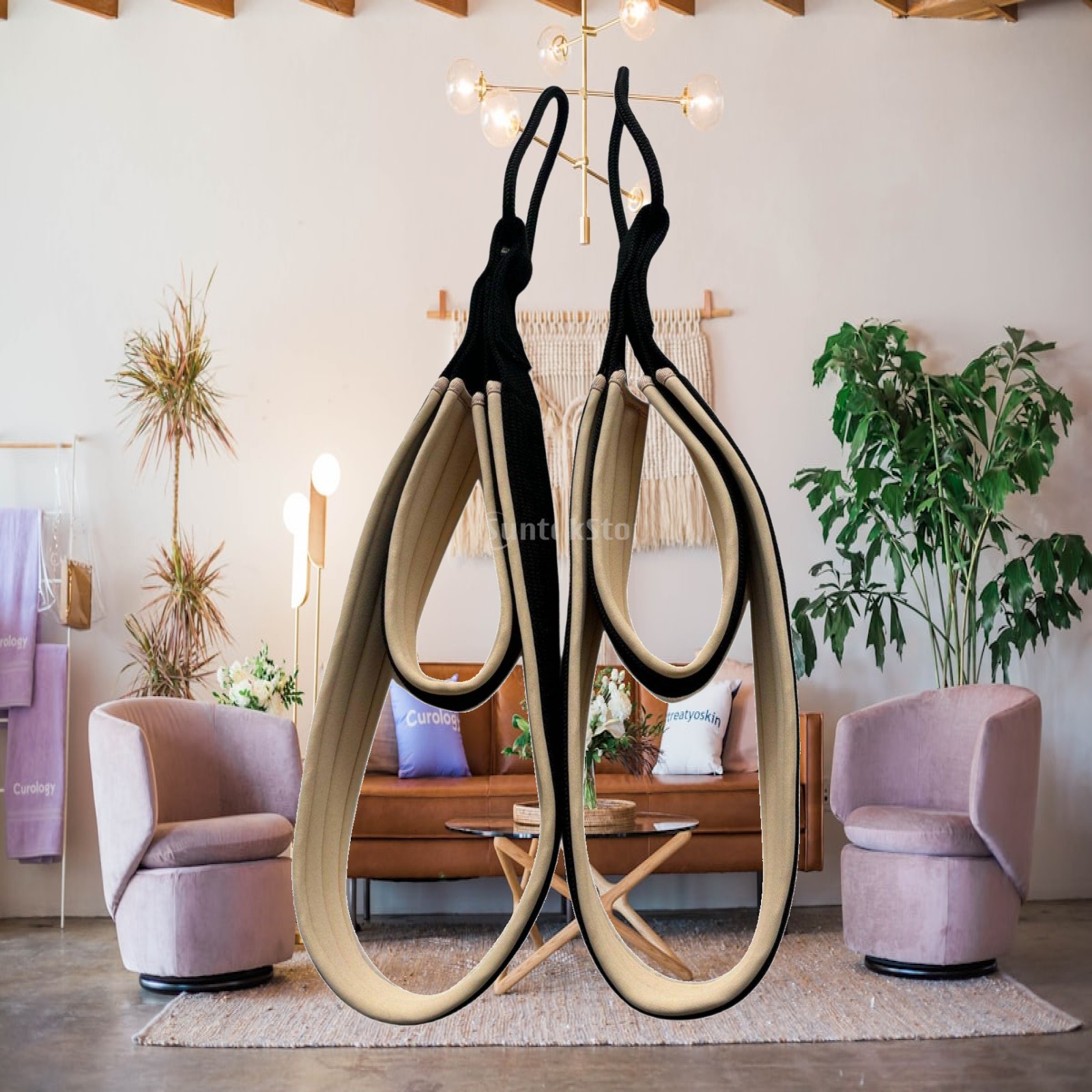 Pilates & Yoga Training Center - Pilates Overhead Handle Non-Slip Grip Pilates