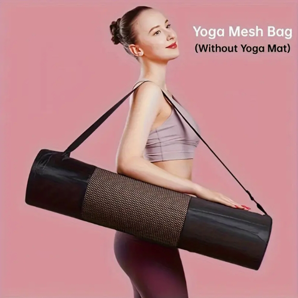 Mat Pilates Yoga - 1 Breathable Yoga Mat Storage Mesh
