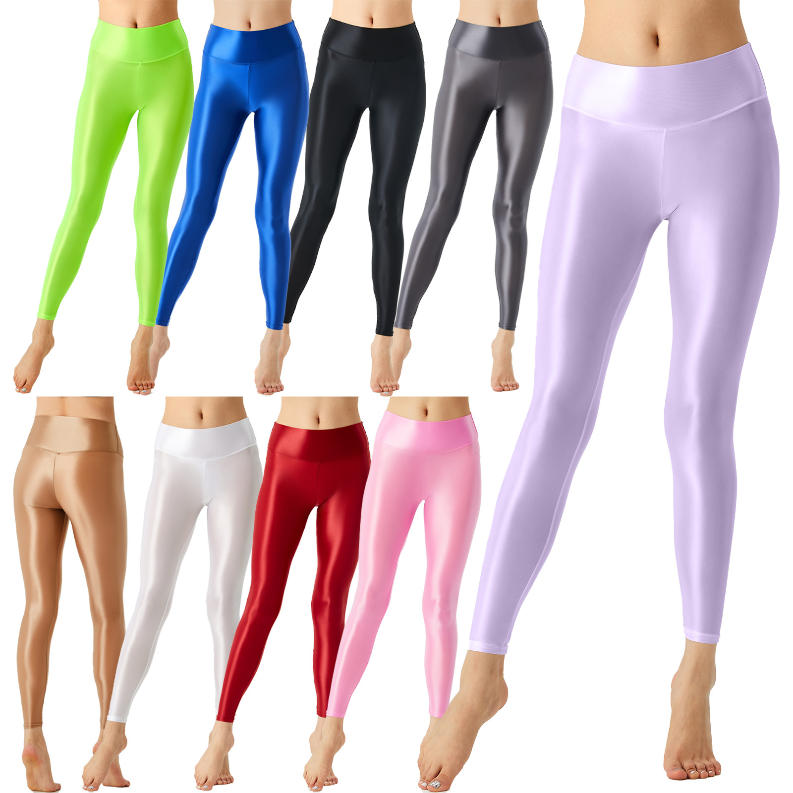 Women Glossy Ballet Leggings E - Pilates Yoga Legging recension och pris