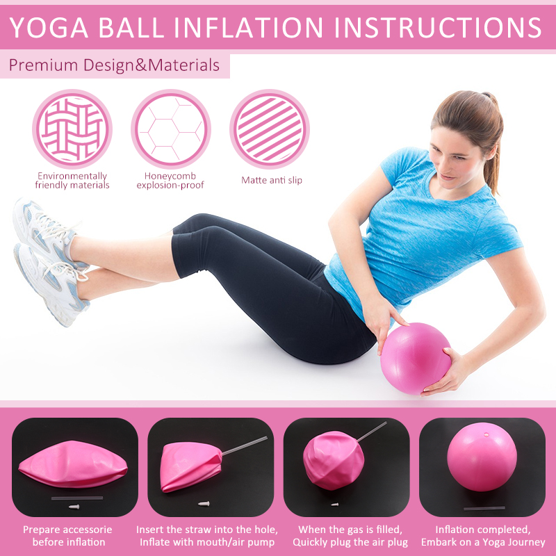 Pilates Ball Resistance Bands  - Pilates Yoga Ball Workout recension och pris