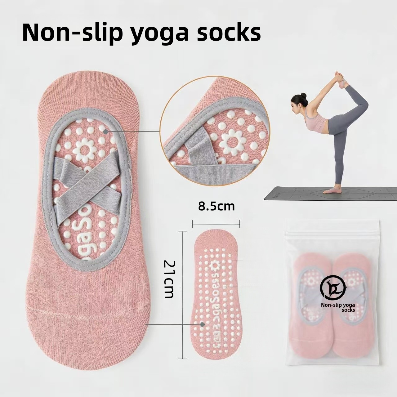 Women Yoga Sock Silicone Anti- - Pilates Yoga Sport recension och pris