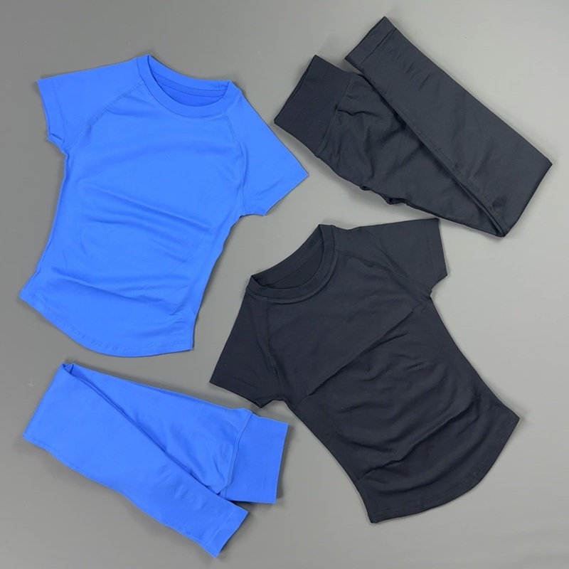 2Piece Gym Set Women Raglan Sh - Pilates Yoga Legging recension och pris