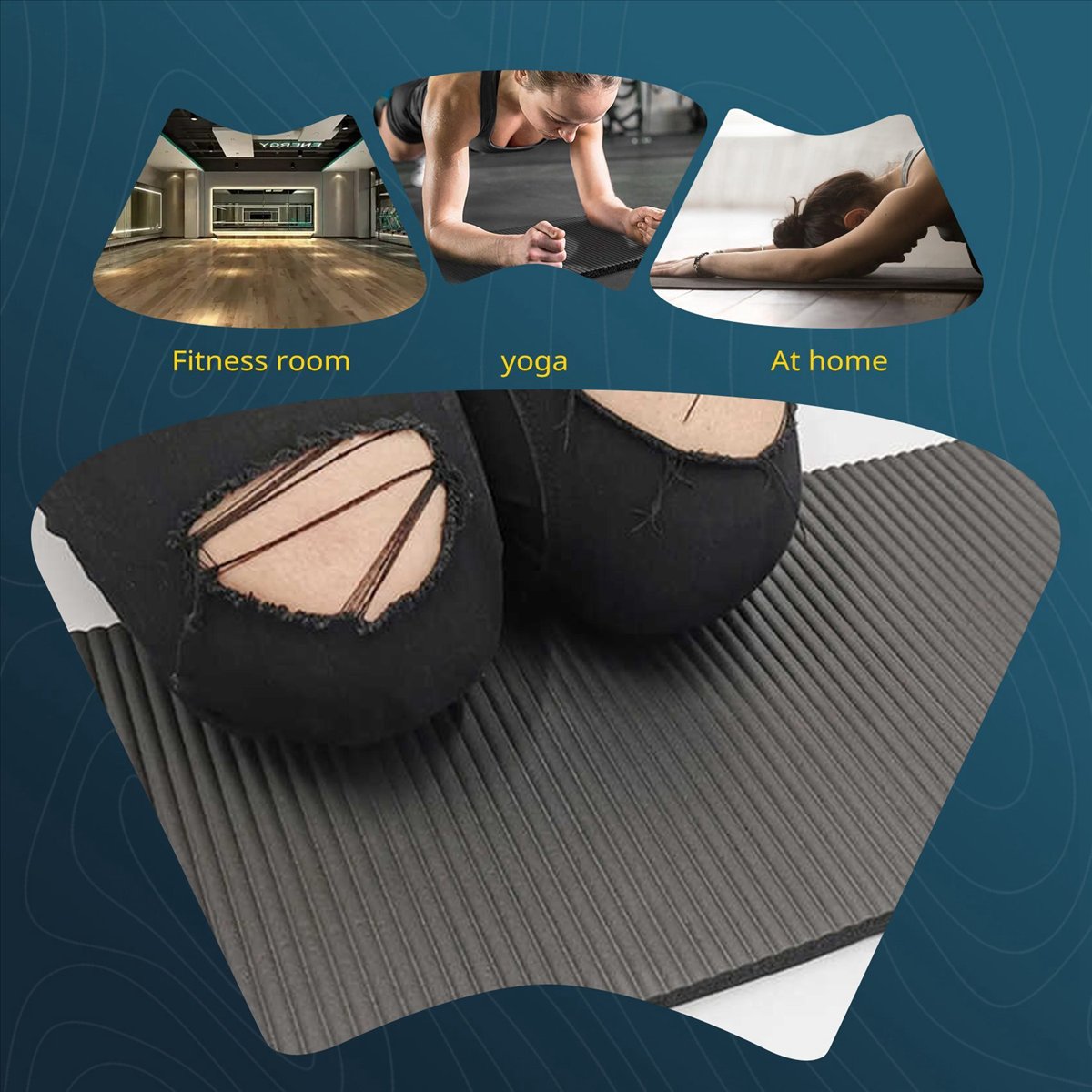 Doings 15MM Thick Yoga Mat Com - Pilates Yoga Mat Thickness recension och pris