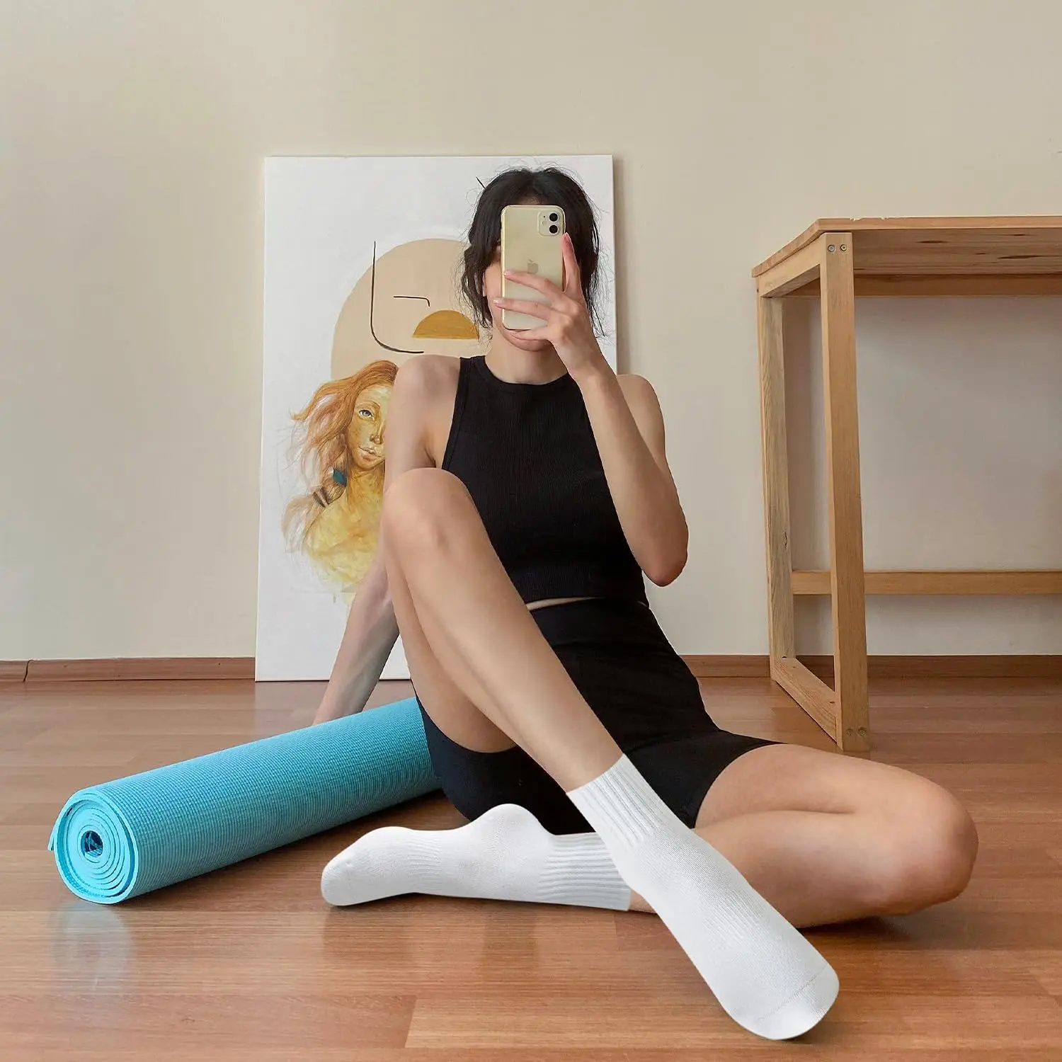 4 pairs of women's yoga socks, - Pilates & Yoga Training Center recension och pris