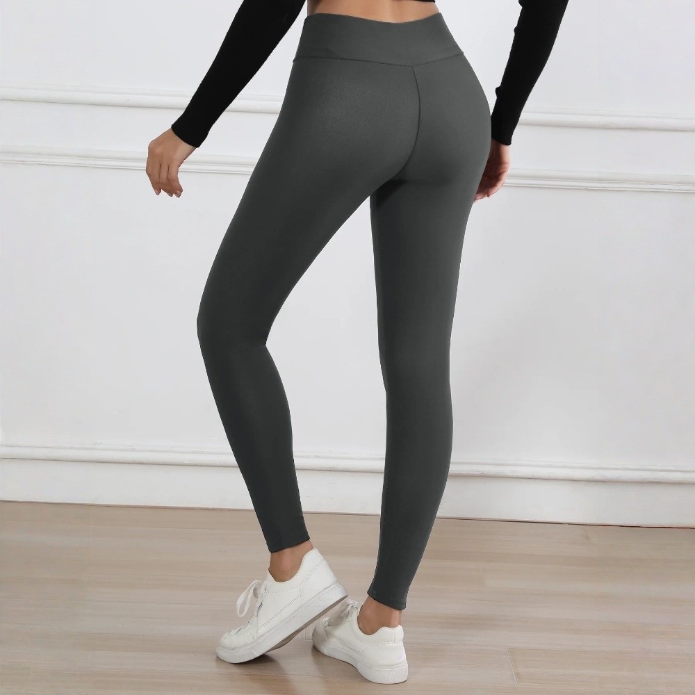 Fashion High Waist Fleece Legg - Pilates Yoga Legging recension och pris