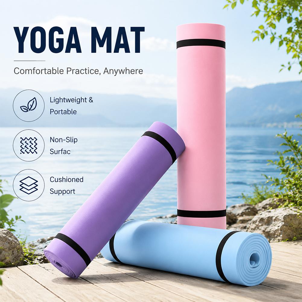 1/2Pcs Thick Yoga Mat Anti-ski - Pilates Yoga Mat Thickness recension och pris