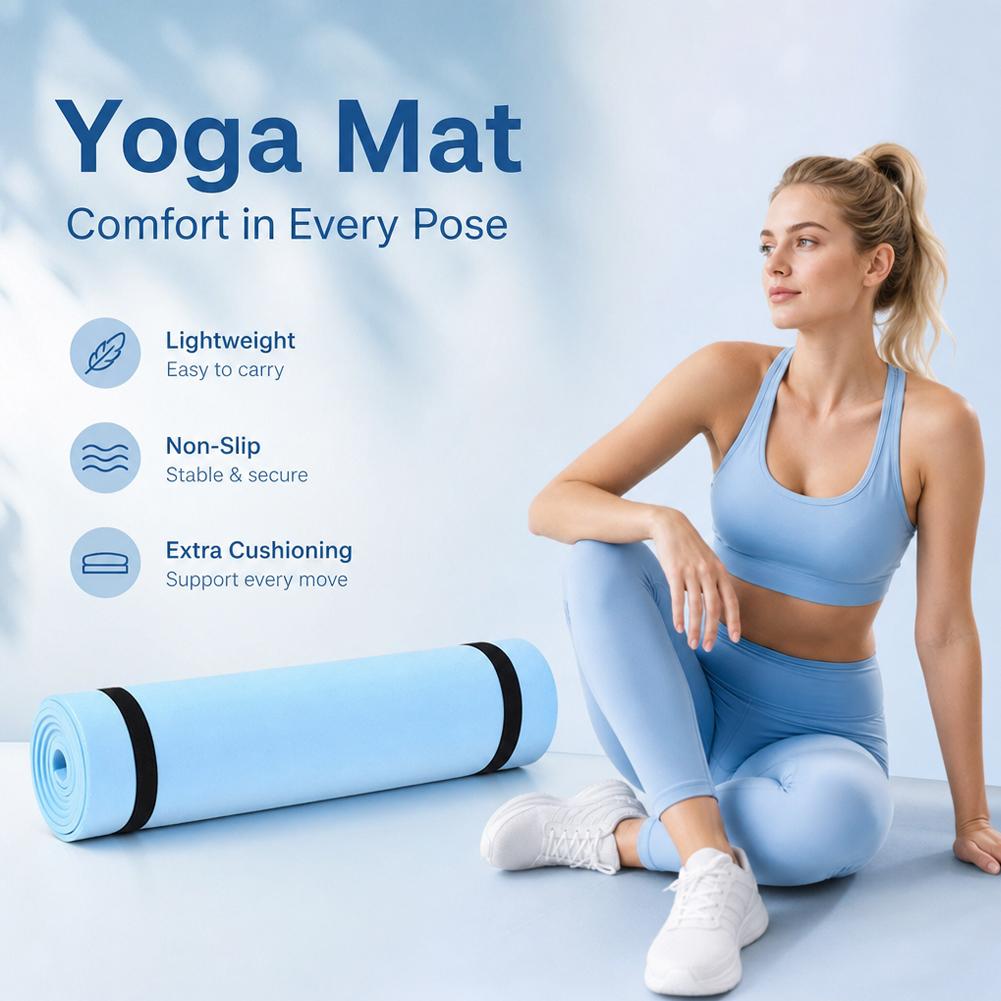 1/2Pcs Thick Yoga Mat Anti-ski - Pilates Yoga Mat Thickness recension och pris