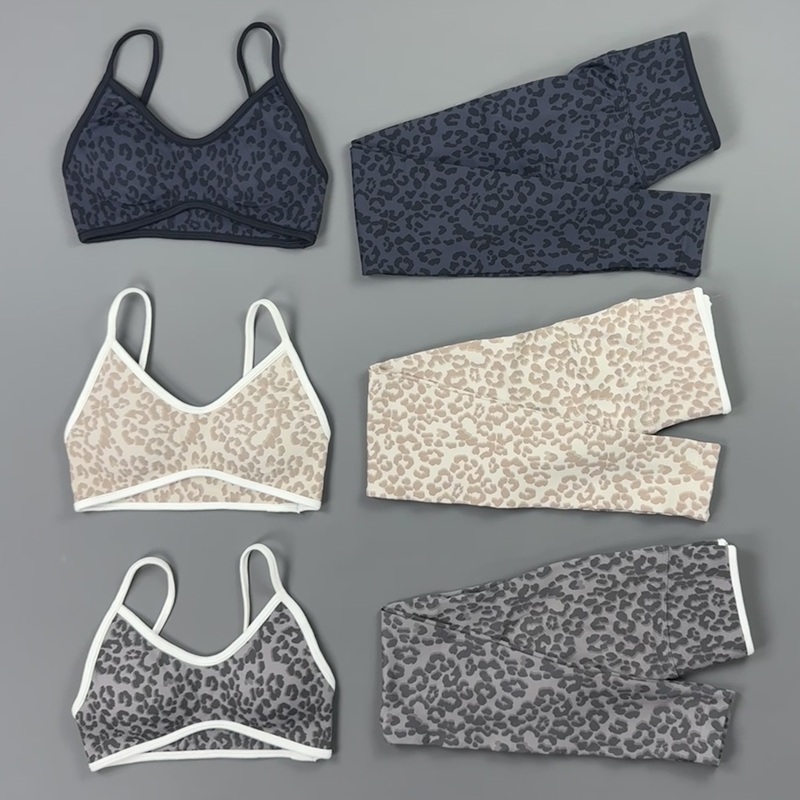 2 Pieces Yoga Set Women Leopar - Pilates Yoga Legging recension och pris