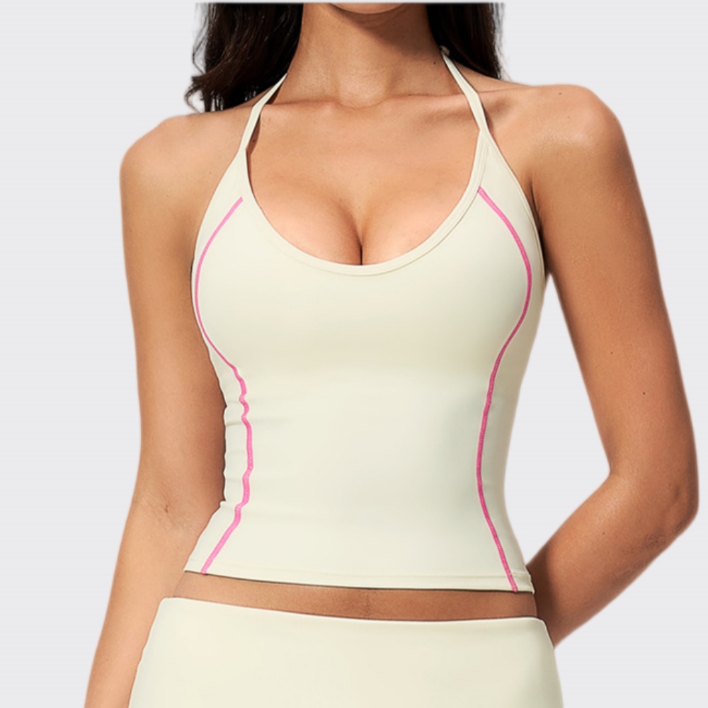 Woman Halter Yoga Tank Top Gym - Pilates Yoga Sport recension och pris