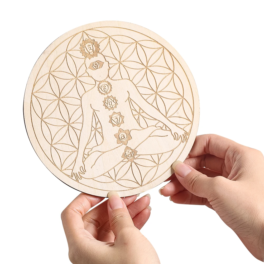 15CM Laser Engraving 7 Chakra  - Mat Pilates Yoga recension och pris