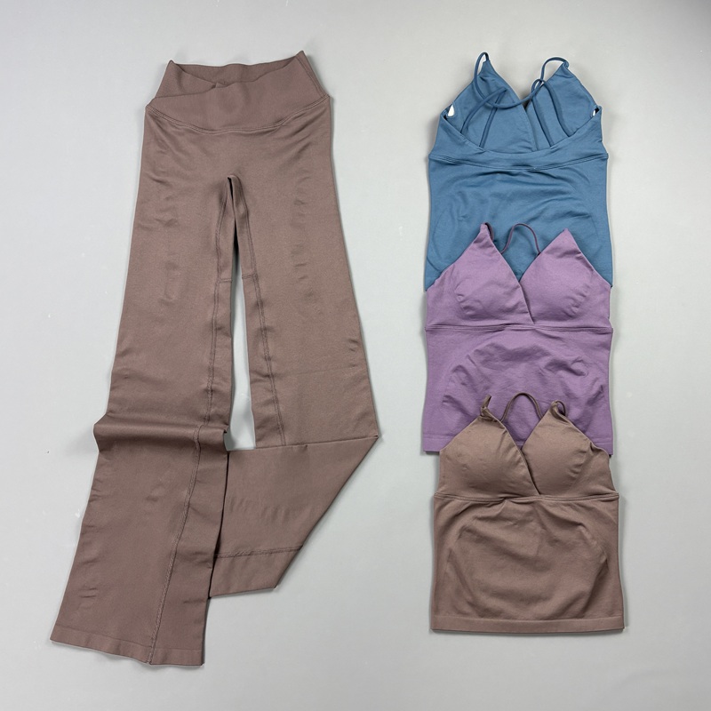 2Pcs Women Seamless Yoga Worko - Pilates Yoga Legging recension och pris