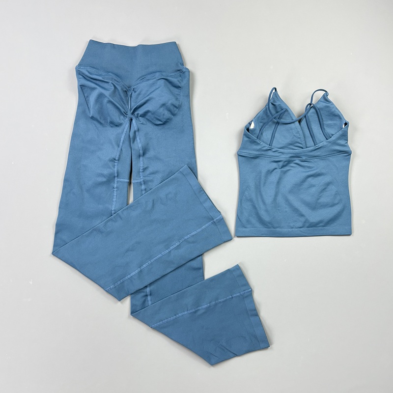 2Pcs Women Seamless Yoga Worko - Pilates Yoga Legging recension och pris