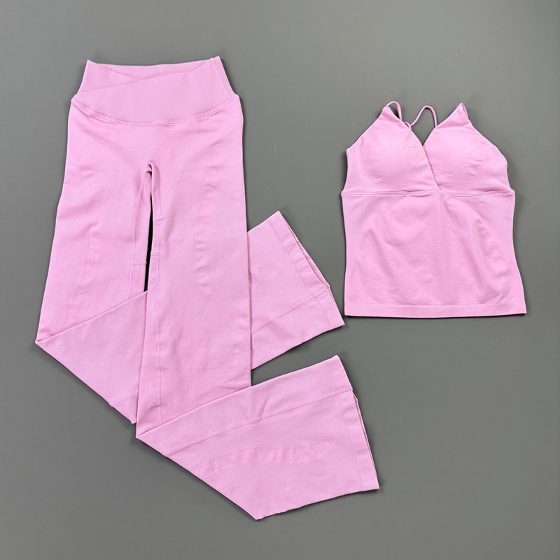 2Pcs Women Seamless Yoga Worko - Pilates Yoga Legging recension och pris